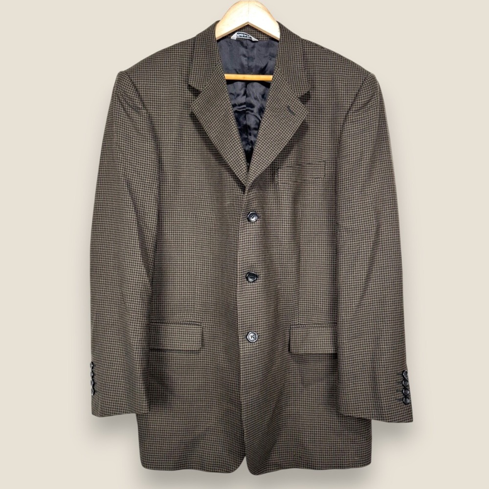 Lord & Taylor Metropolitan Lanificio Calvino Vitale Sport Coat 40R Brown Italy